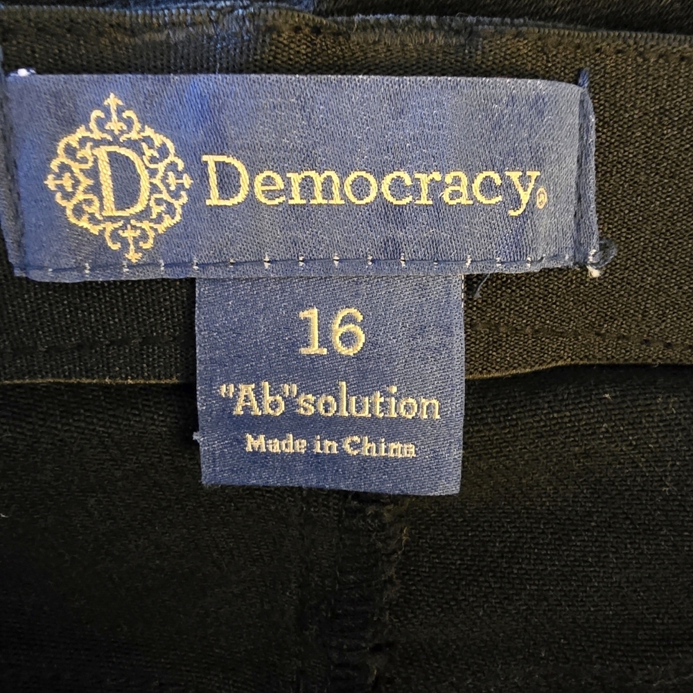 Democracy Absolution Skyrise Women's Black Wide-Leg Jeans NWT 16 - Picture 7 of 8